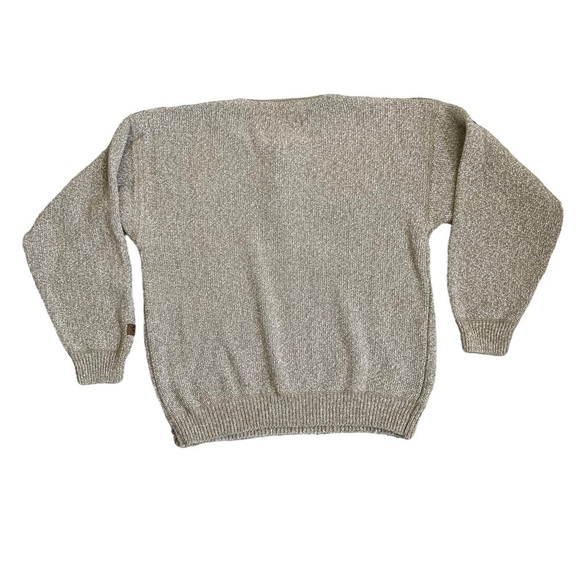 Vtg Gear for Sports 1/4 Button-up Knit Grandpa Sweater ‘Notre Dame’ Logo Sz L - Picture 6 of 16